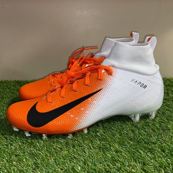 Nike Other - Nike Vapor Untouchable 3 White Orange Football Cleats AO3021-118 Mens 12.5 NEW